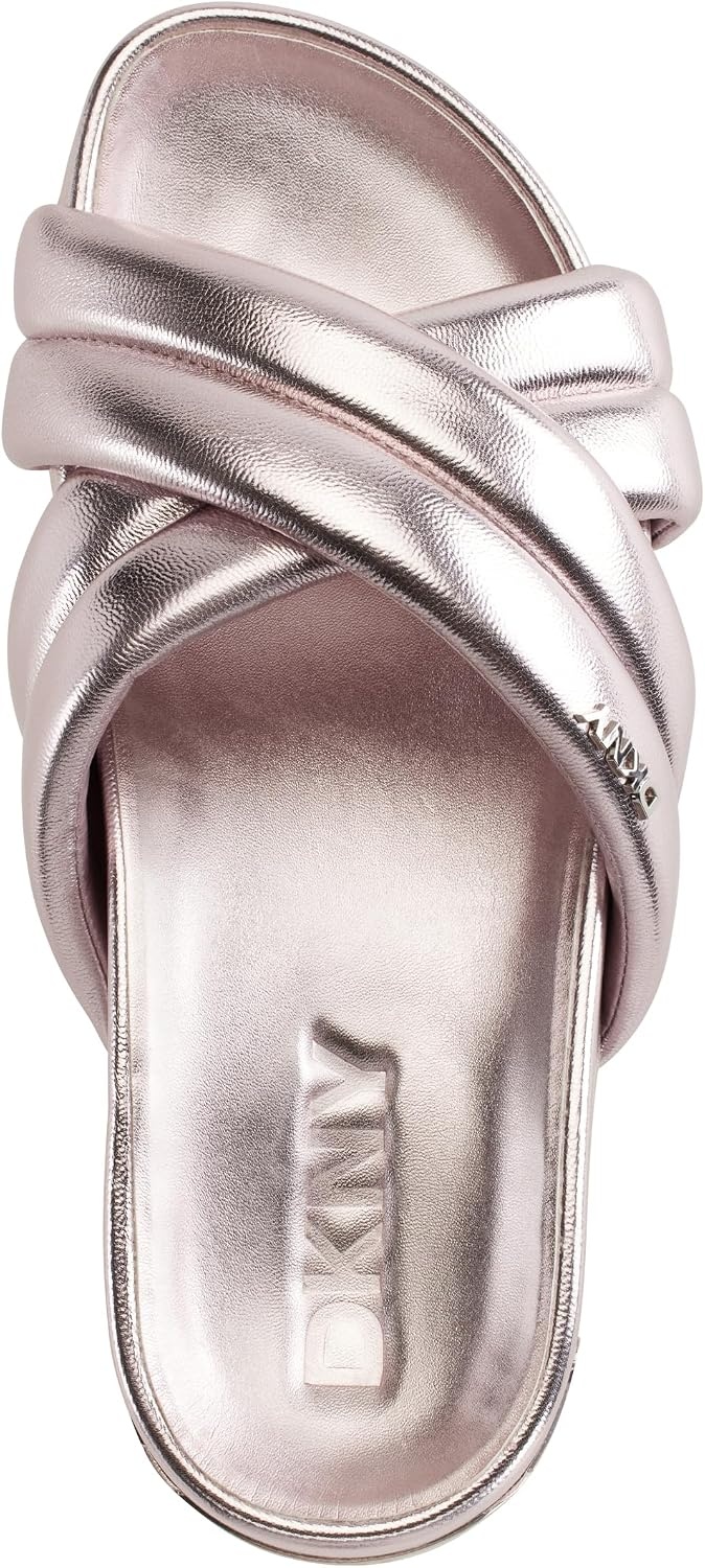 image:imageDKNY Womens Criss Cross Flat SandalDusty Rose