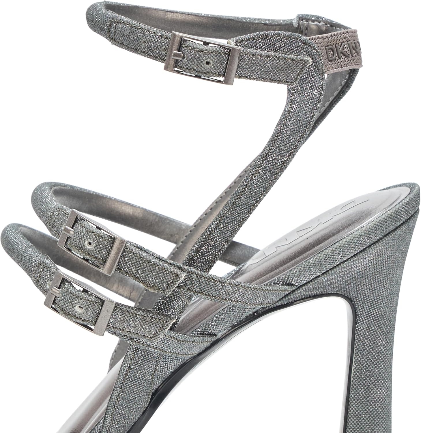 image:imageDKNY Womens Cyril Evening Double Belt Strap Heeled PumpGraphite