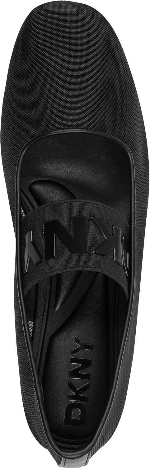 image:imageDKNY Womens Dace Mesh Ballet Flat with Logo BandBlack