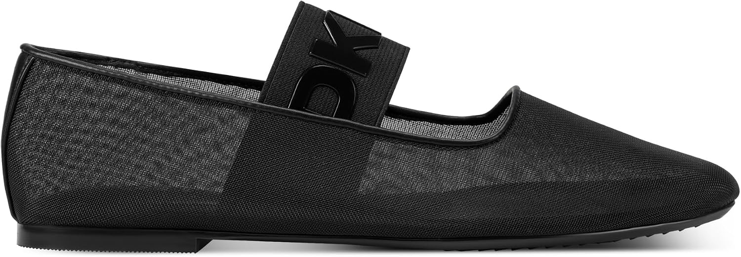 image:imageDKNY Womens Dace Mesh Ballet Flat with Logo BandBlack