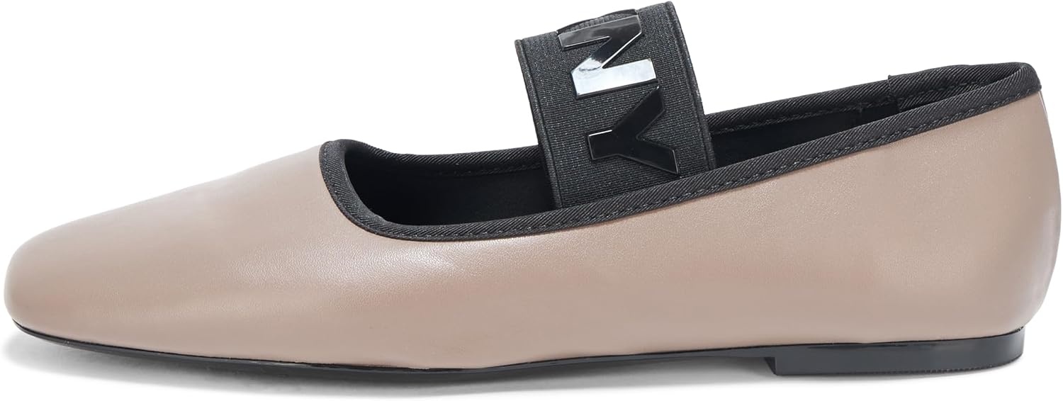 image:imageDKNY Womens Dace Square Toe Ballet FlatAsh