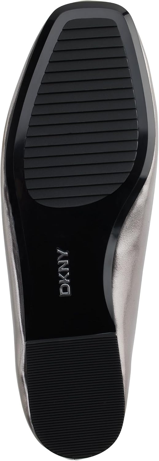 image:imageDKNY Womens Dace Square Toe Ballet FlatPewter