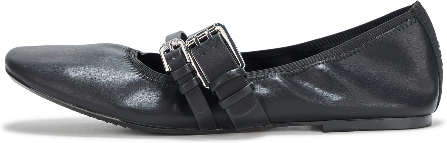 image:imageDKNY Womens Dade Ballet Flat with Double Buckle StrapBlack