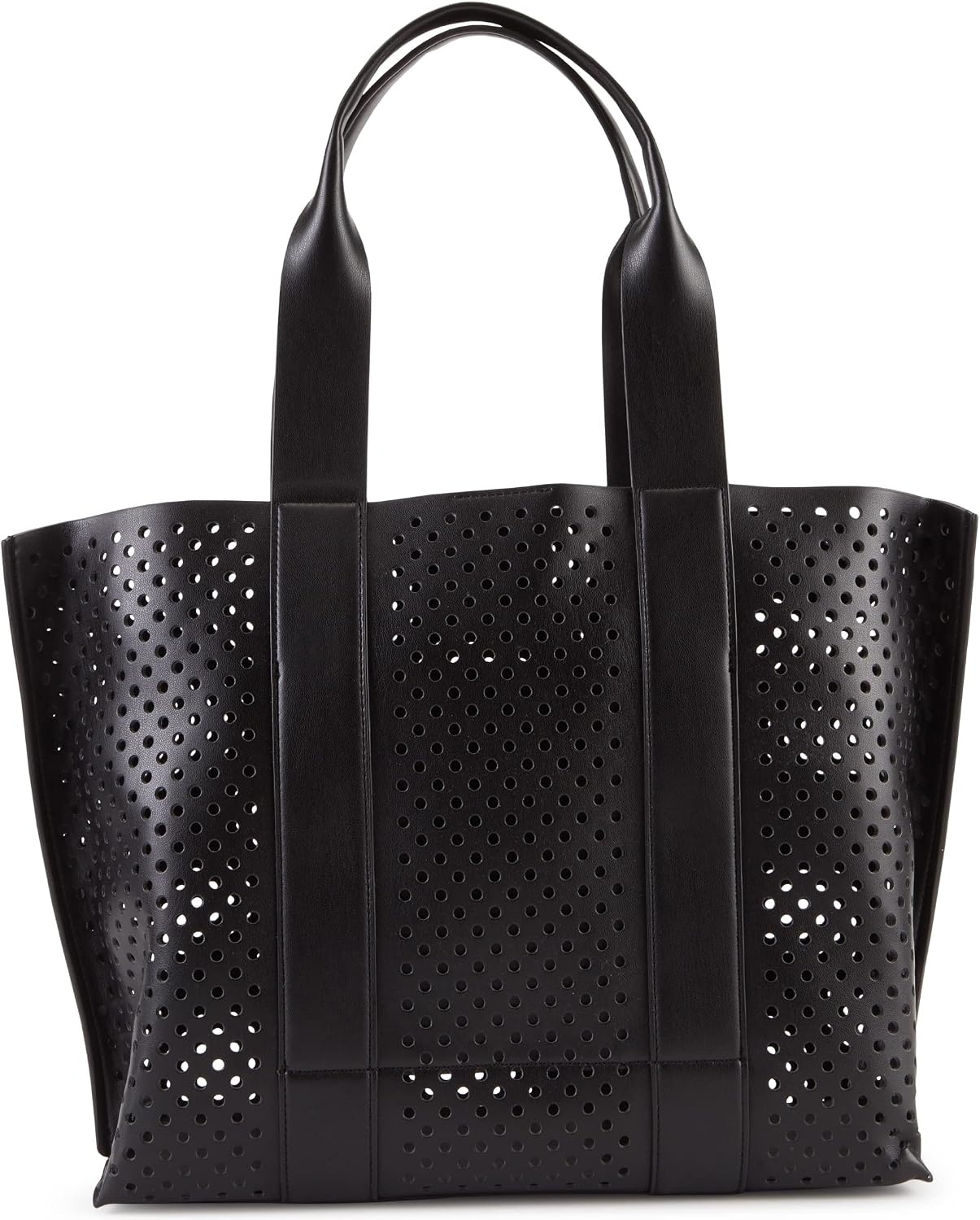 image:imageDKNY Womens Dakota Medium Tote BagBlackSilver Combo