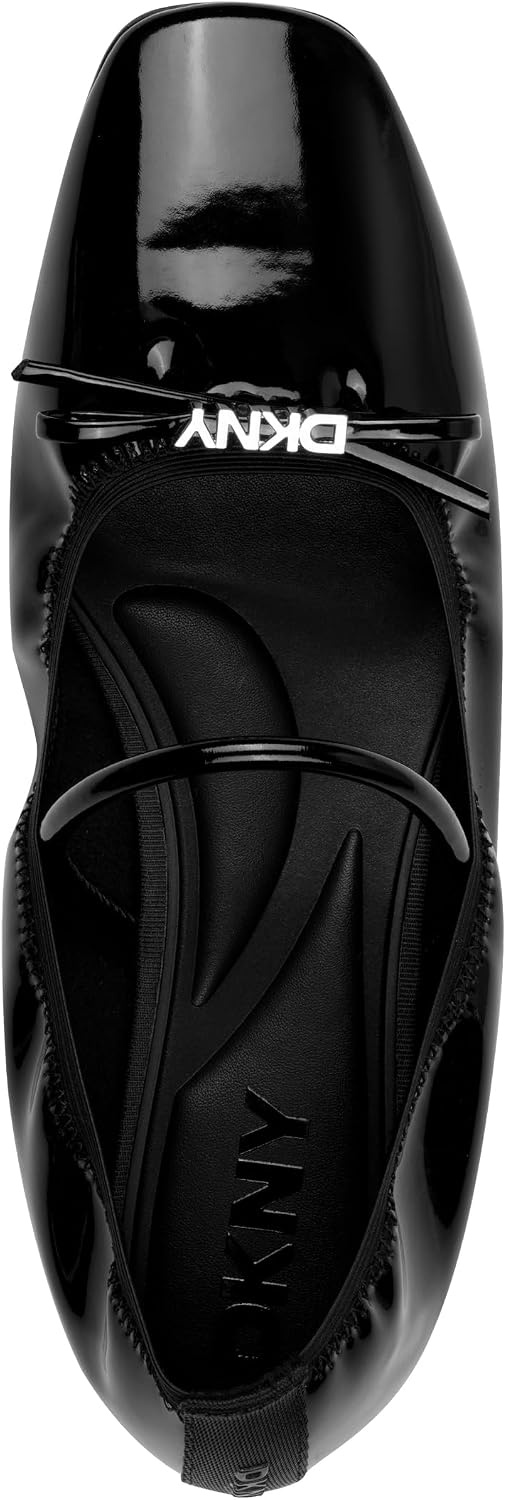 image:imageDKNY Womens Dale Ruched Ballet FlatBlack Patent