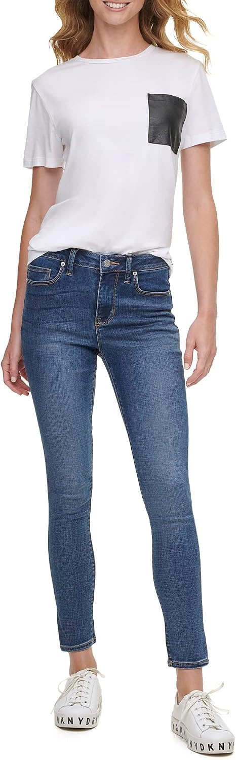 image:imageDKNY Womens Delancey High Rise Skinny JeansDeep Indig