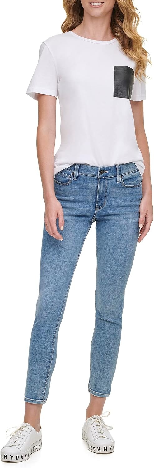 image:imageDKNY Womens Delancey High Rise Skinny JeansPure Blue