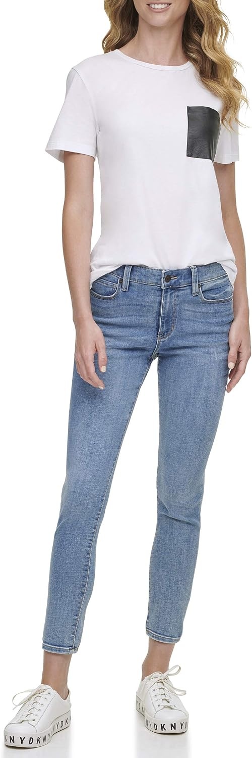 image:imageDKNY Womens Delancey High Rise Skinny JeansPure Blue
