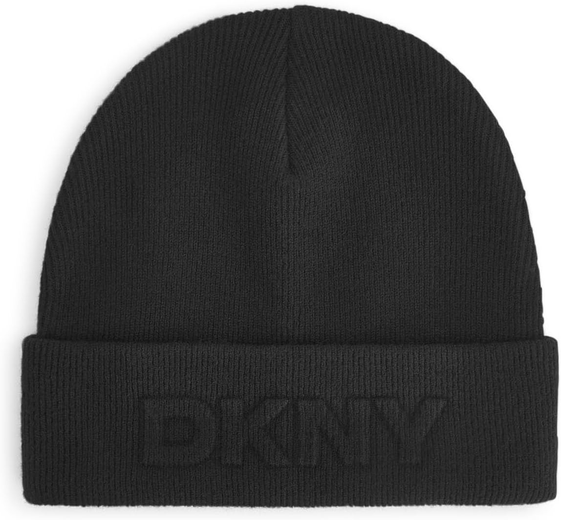 image:imageDKNY Womens Embossed City Logo BeanieBlack