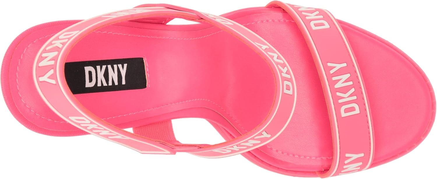 image:imageDKNY Womens Essential CAIMid Open Toe Fashion Pump Heel Sandal HeeledFuschiaWht