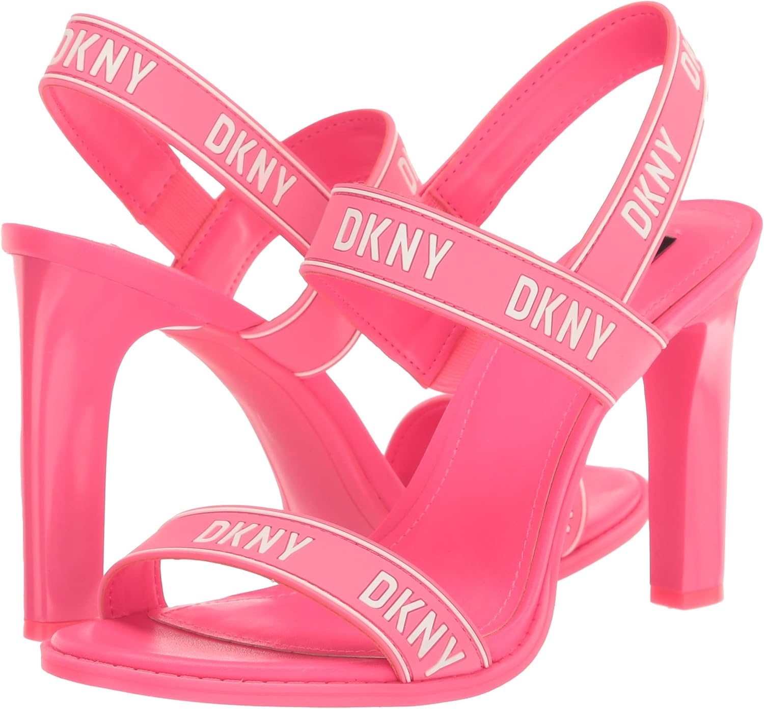 image:imageDKNY Womens Essential CAIMid Open Toe Fashion Pump Heel Sandal HeeledFuschiaWht