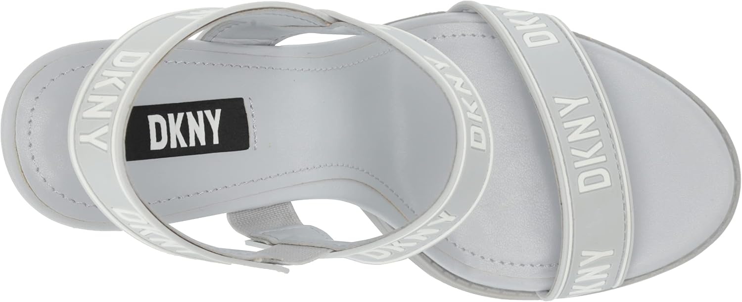 image:imageDKNY Womens Essential CAIMid Open Toe Fashion Pump Heel Sandal HeeledHalogenWhite