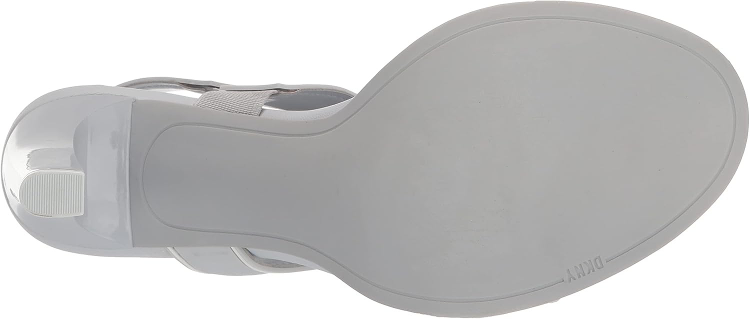 image:imageDKNY Womens Essential CAIMid Open Toe Fashion Pump Heel Sandal HeeledHalogenWhite