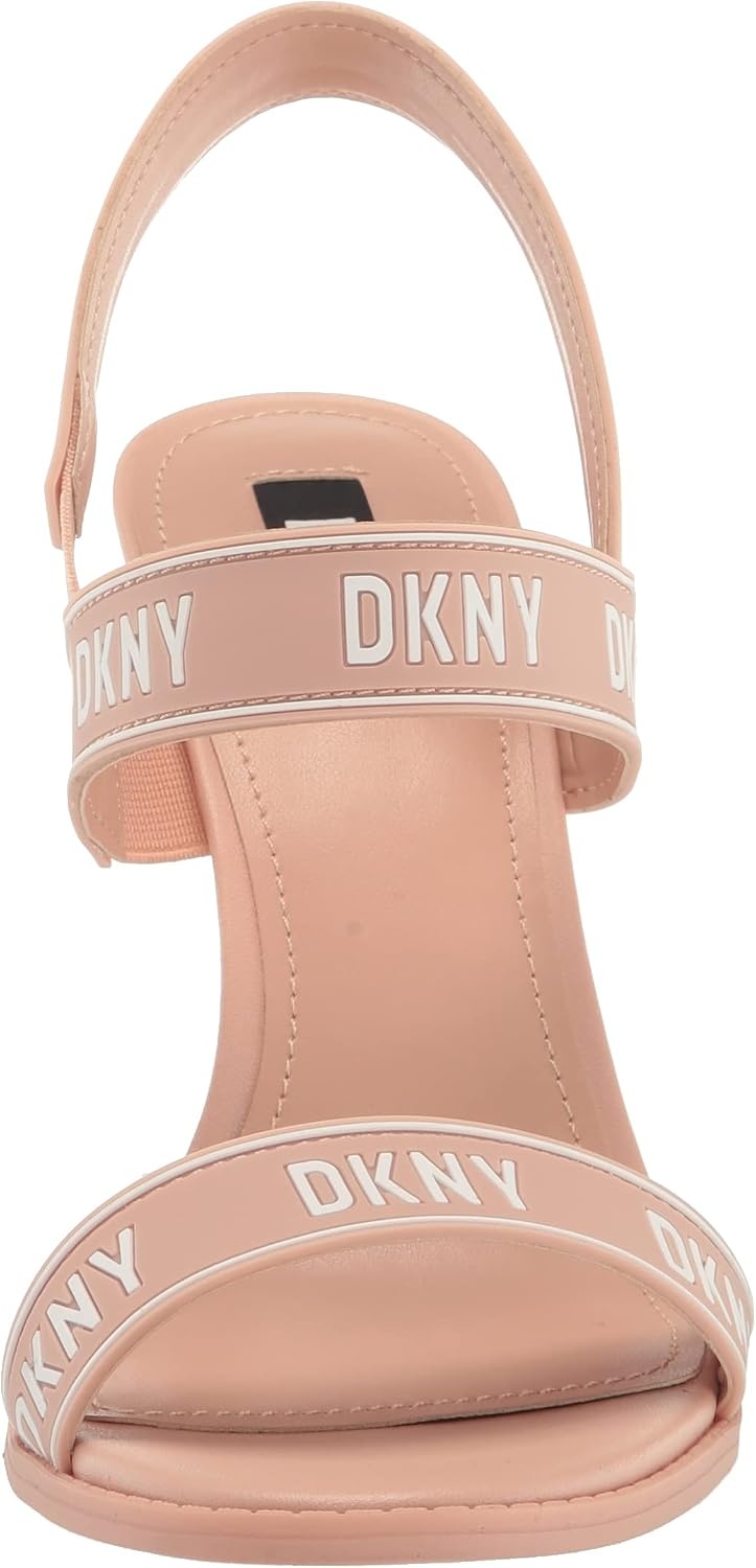 image:imageDKNY Womens Essential CAIMid Open Toe Fashion Pump Heel Sandal HeeledPowderWht
