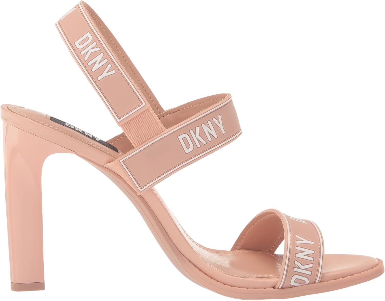 image:imageDKNY Womens Essential CAIMid Open Toe Fashion Pump Heel Sandal HeeledPowderWht