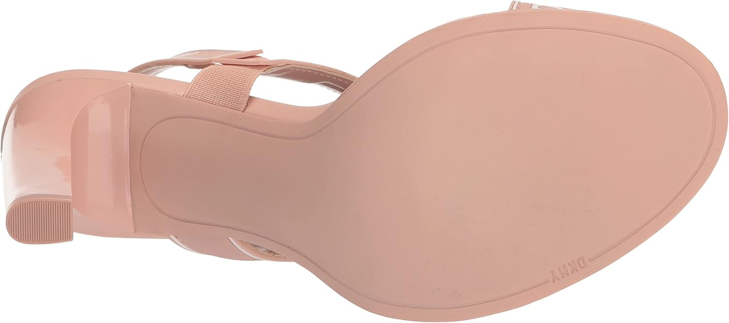 image:imageDKNY Womens Essential CAIMid Open Toe Fashion Pump Heel Sandal HeeledPowderWht