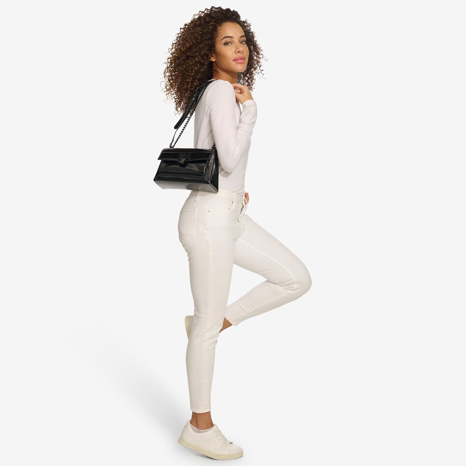 image:imageDKNY Womens Evie Shoulder BagBlackBlack