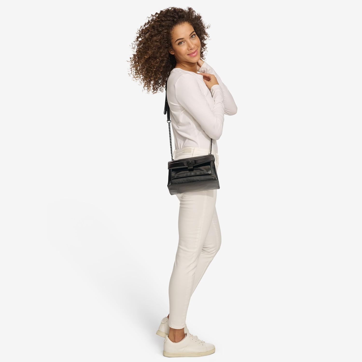 image:imageDKNY Womens Evie Shoulder BagBlackBlack