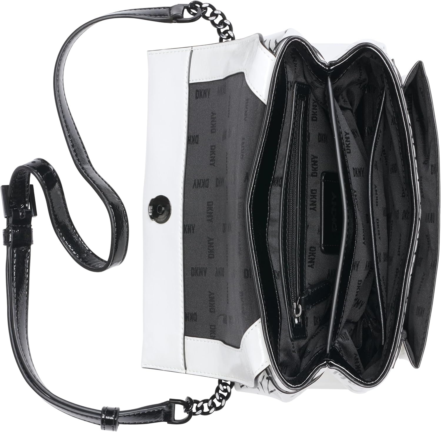 image:imageDKNY Womens Evie Shoulder BagOptic White Combo