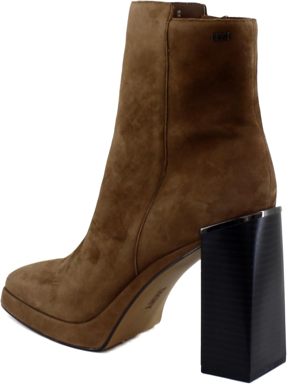 image:imageDKNY Womens Felice Suede Heeled BootieRoasted Pecan