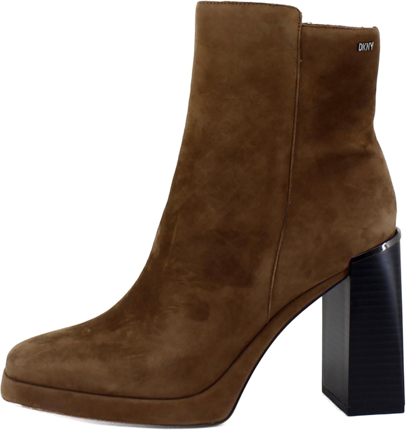 image:imageDKNY Womens Felice Suede Heeled BootieRoasted Pecan