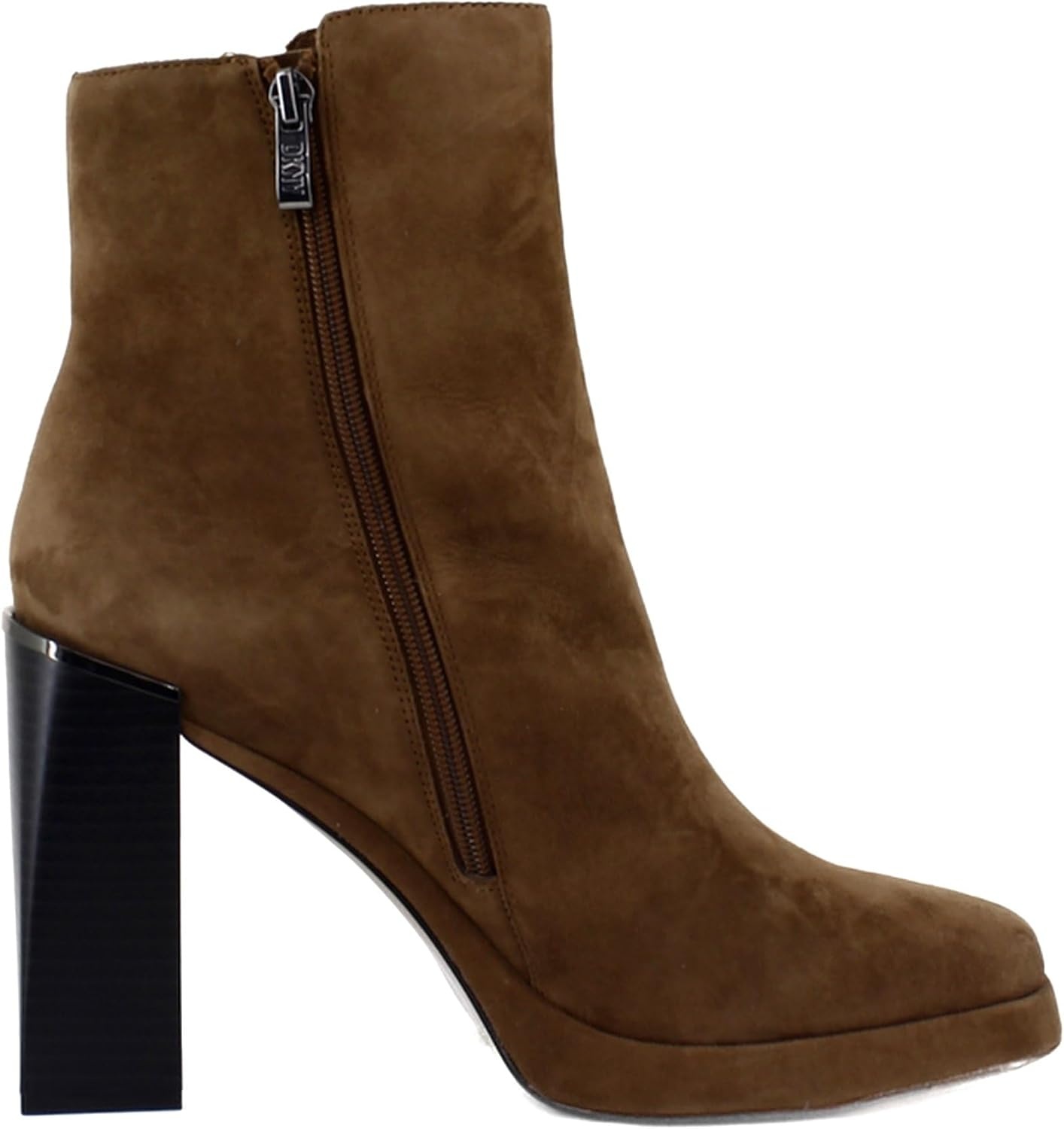 image:imageDKNY Womens Felice Suede Heeled BootieRoasted Pecan