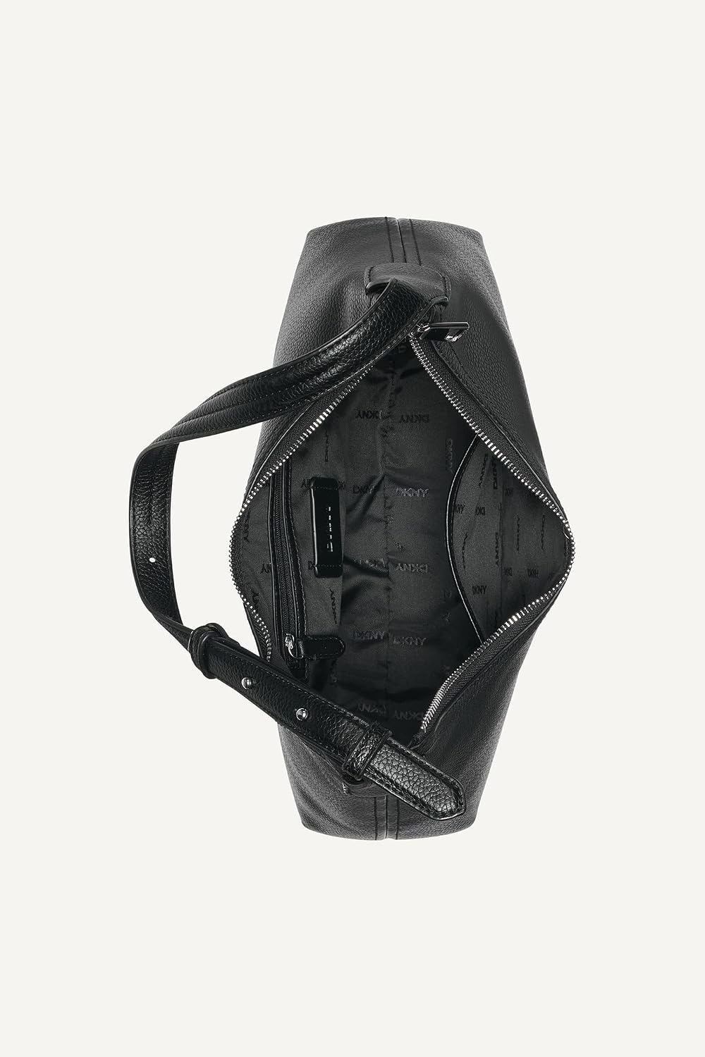 image:imageDKNY Womens Glee Shoulder BagBlackSilver