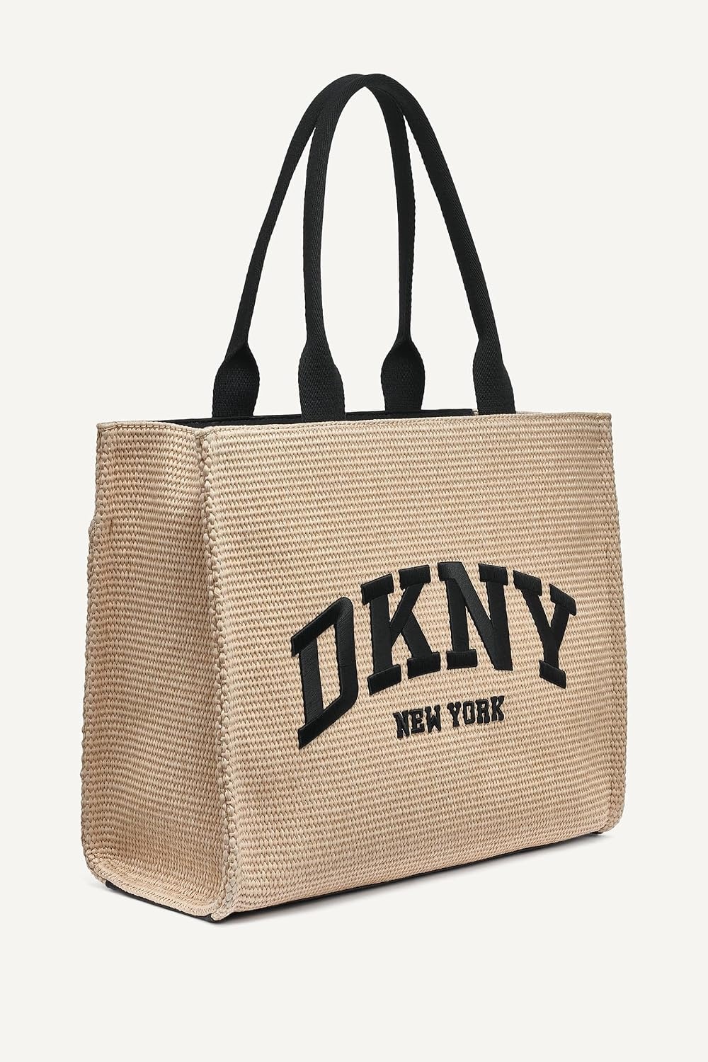 image:imageDKNY Womens Hadlee Large Canvas Tote BagNaturalBlack Multi