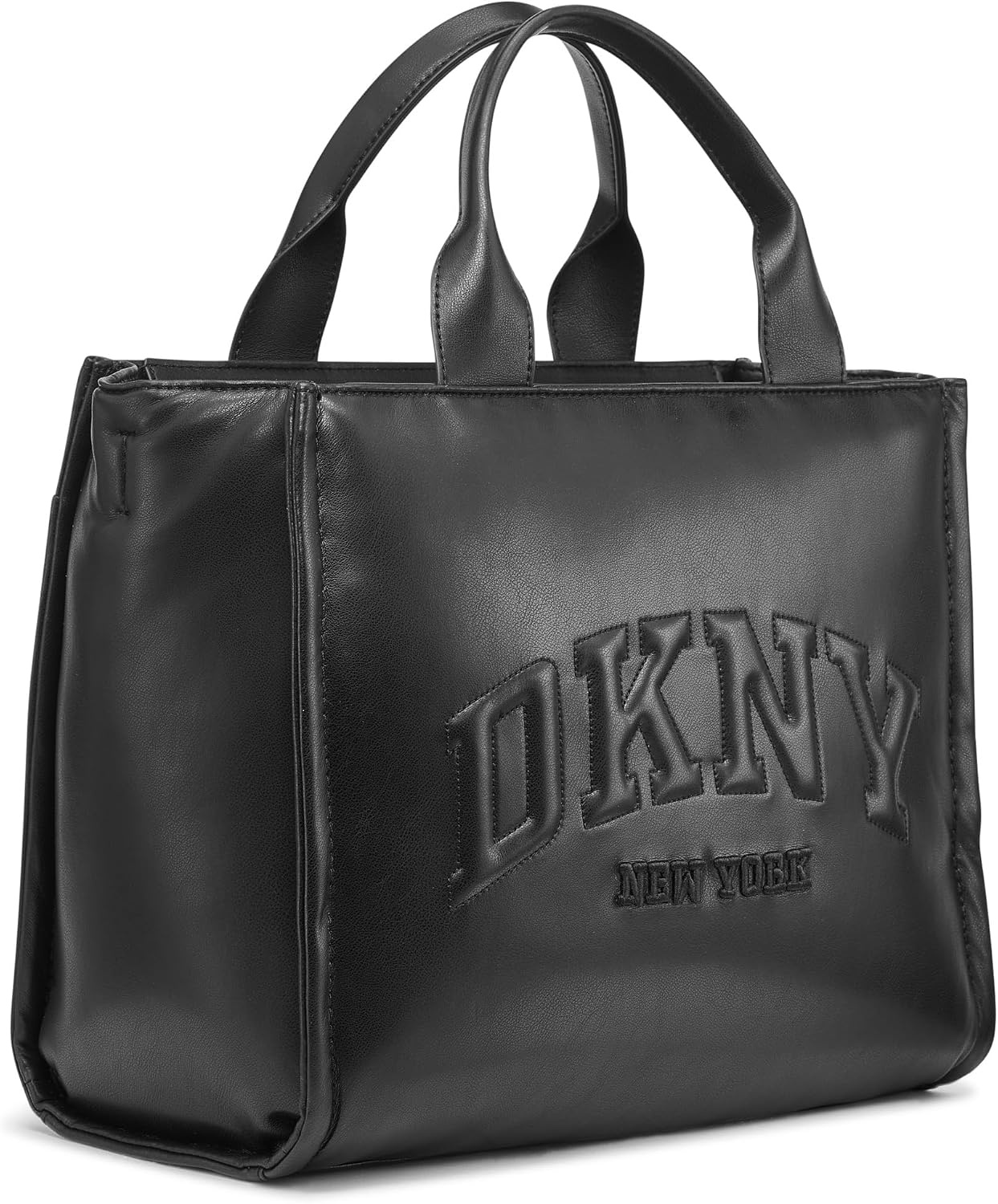 image:imageDKNY Womens Hadlee Medium Faux Leather ToteBlackBlack