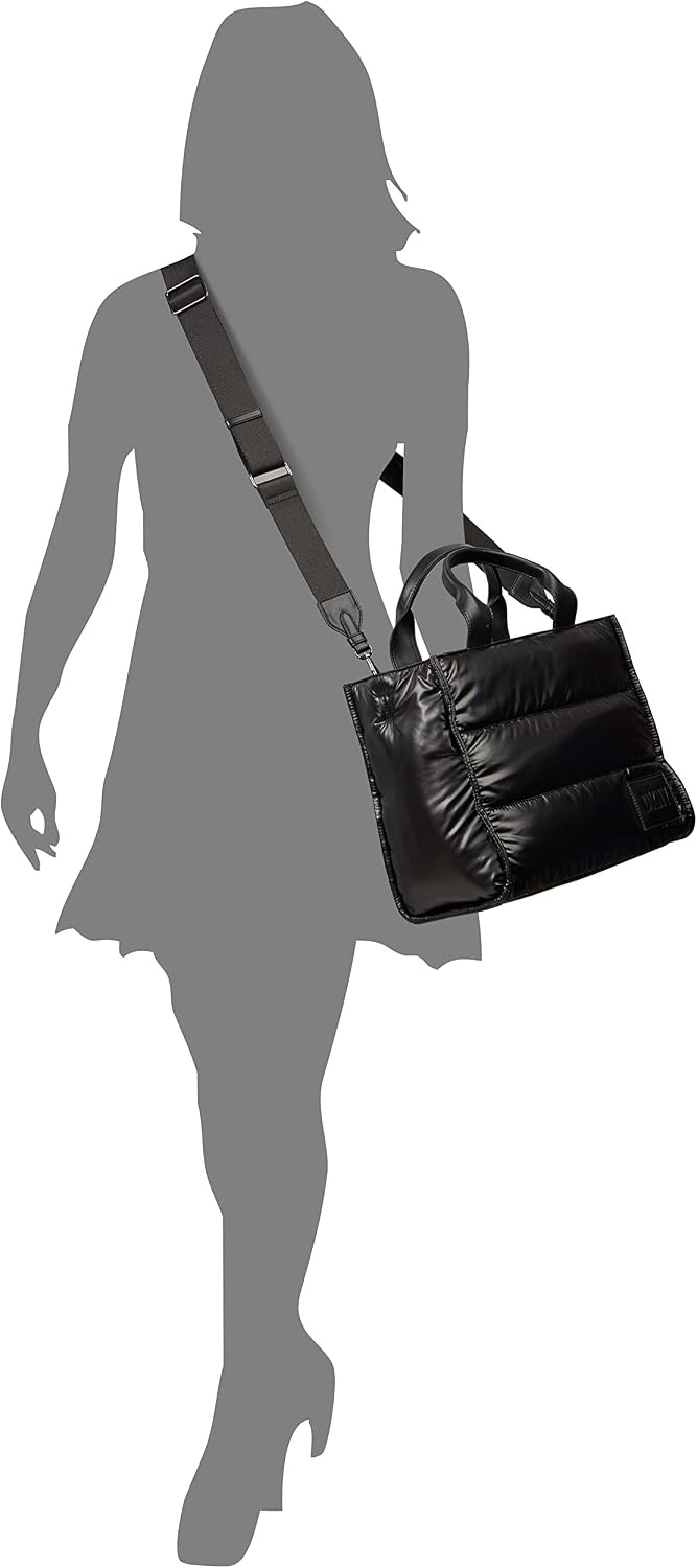 image:imageDKNY Womens Hadlee Medium Faux Leather ToteBlackGunmetal