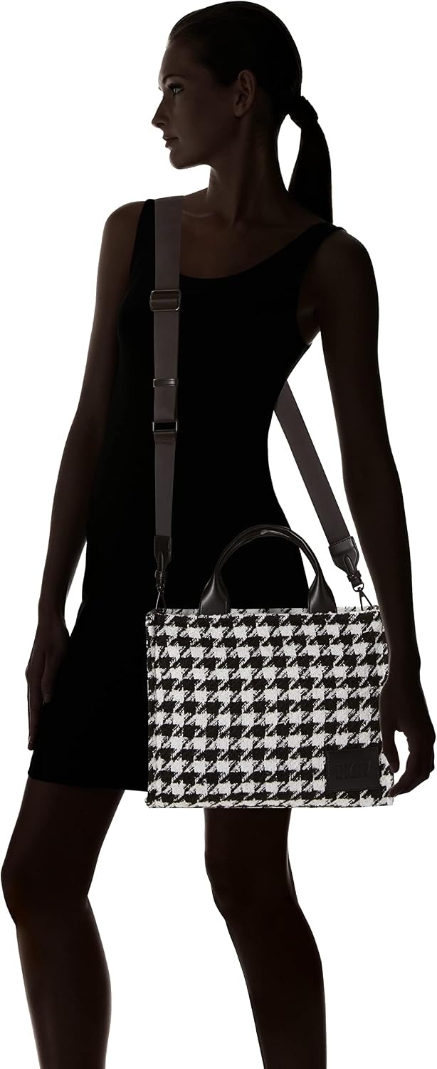 image:imageDKNY Womens Hadlee Medium ToteBlackWhite Combo Legacy