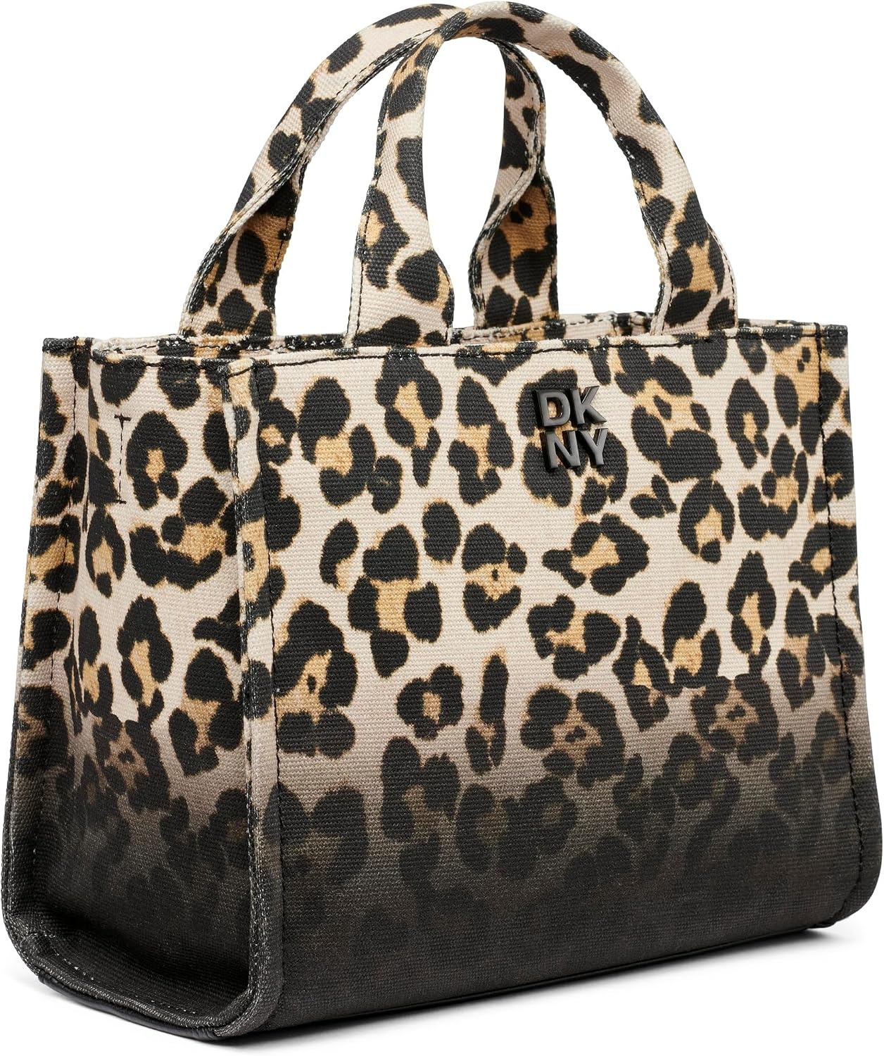 image:imageDKNY Womens Hadlee Small Canvas Tote BagLeopard