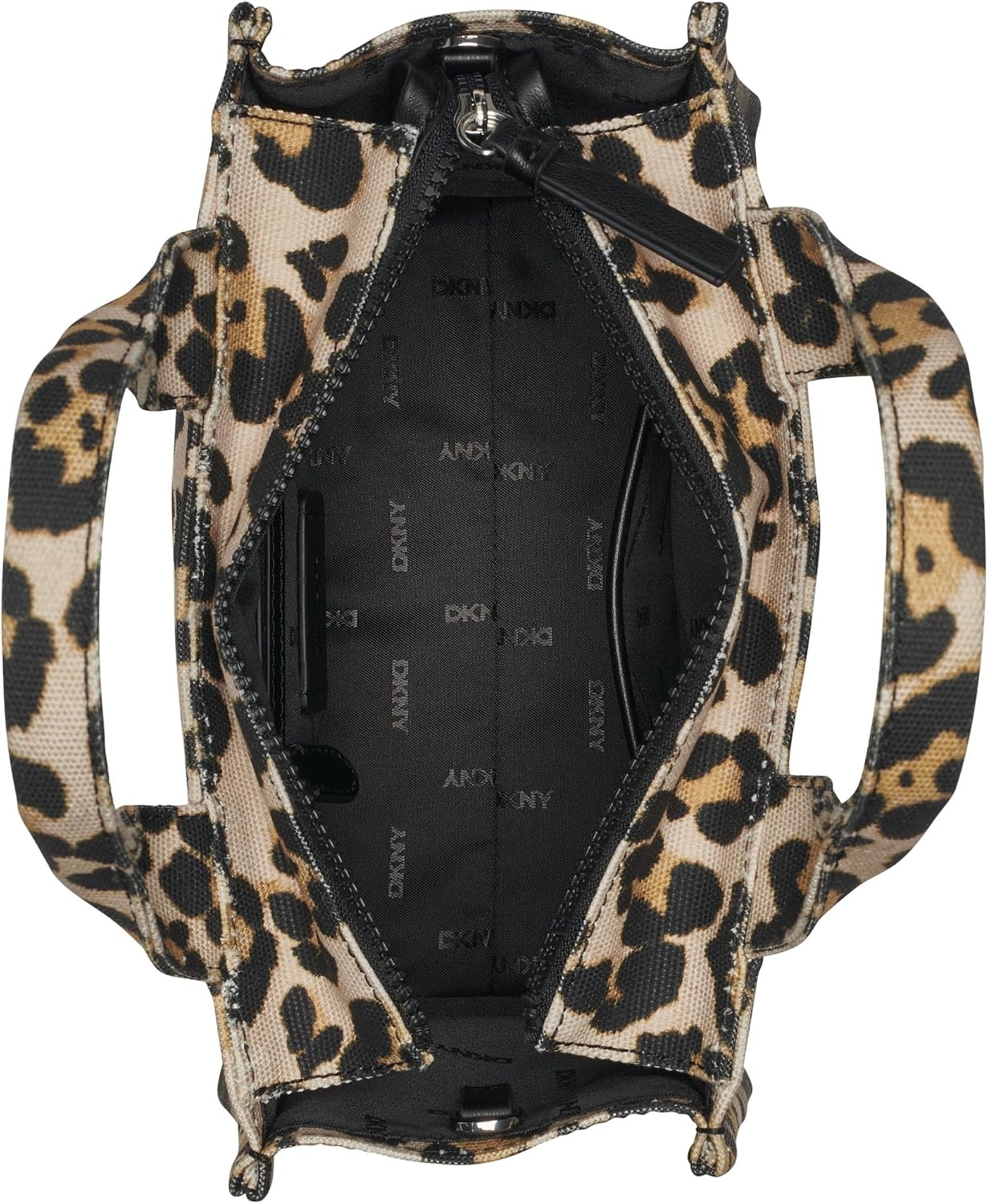 image:imageDKNY Womens Hadlee Small Canvas Tote BagLeopard