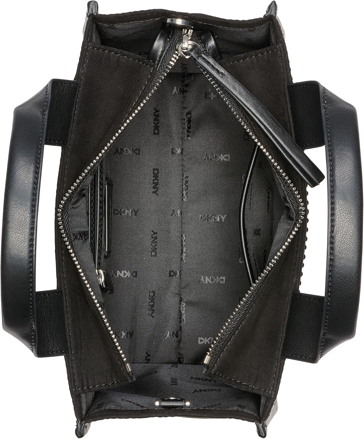 image:imageDKNY Womens Hadlee Small Studded Tote Bag BlackSilver One Size