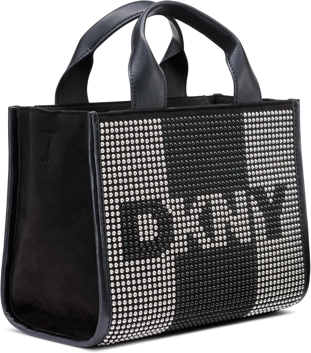image:imageDKNY Womens Hadlee Small Studded Tote Bag BlackSilver One Size