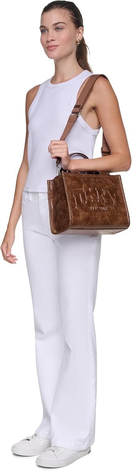 image:imageDKNY Womens Hadlee Small Tote BagWalnut