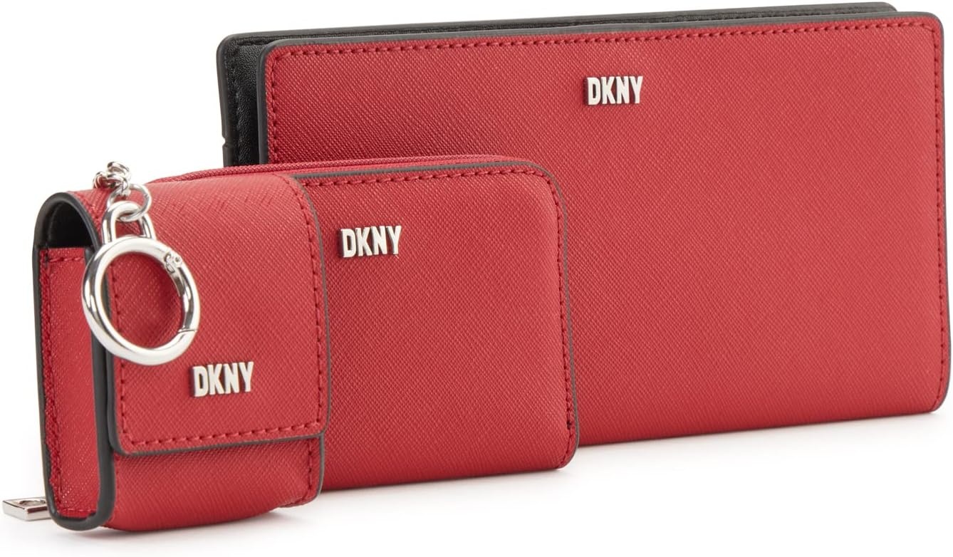 image:imageDKNY Womens Handbags WalletBLKWHT1SZBRT REDSILVER