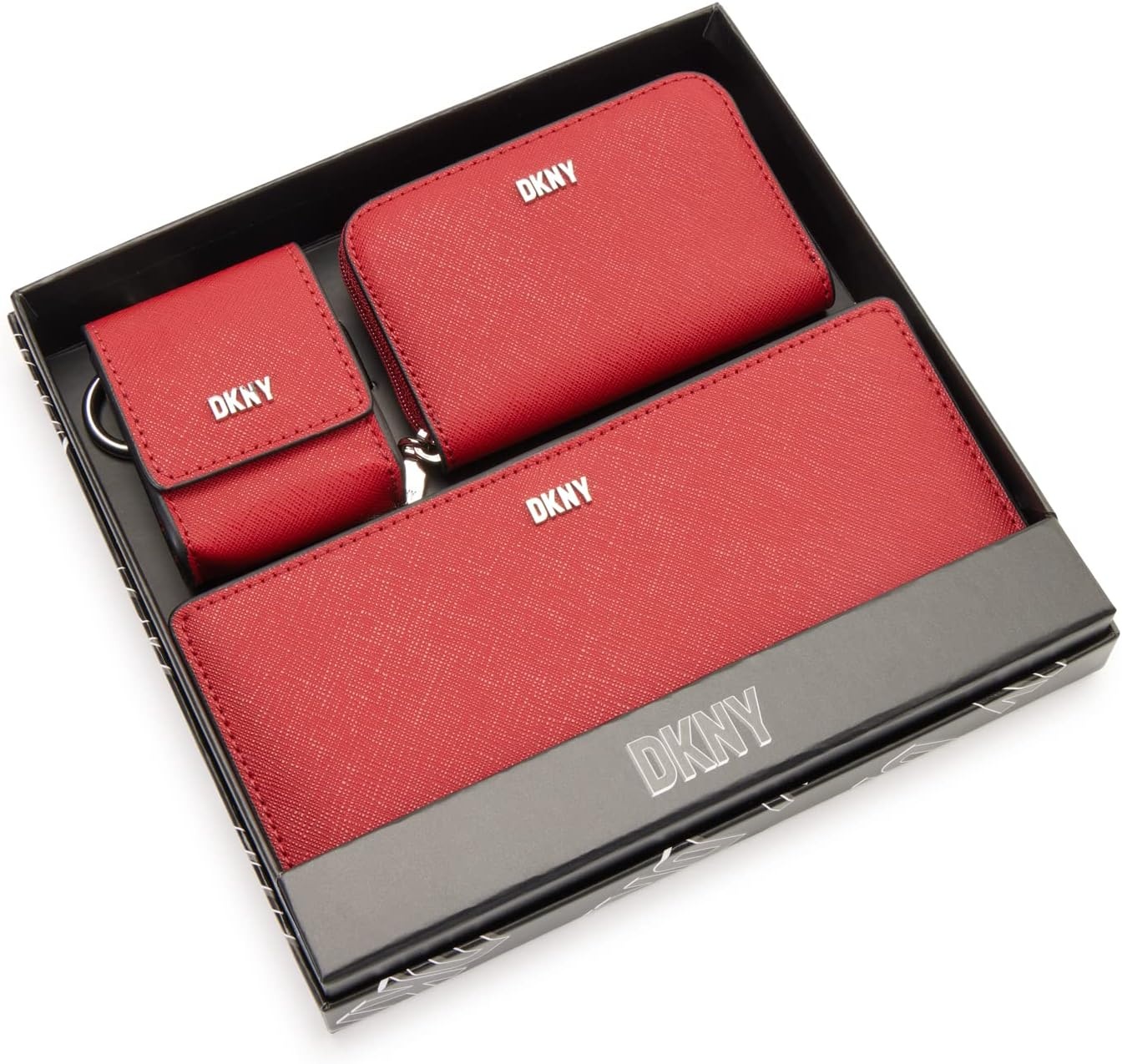 image:imageDKNY Womens Handbags WalletBLKWHT1SZBRT REDSILVER