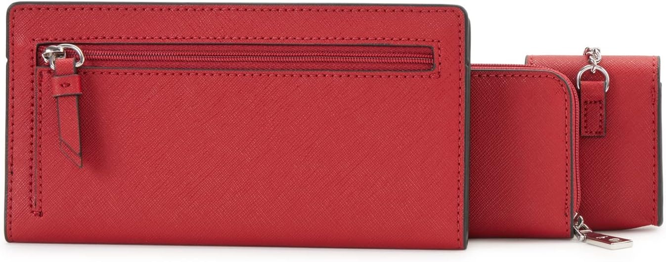 image:imageDKNY Womens Handbags WalletBLKWHT1SZBRT REDSILVER