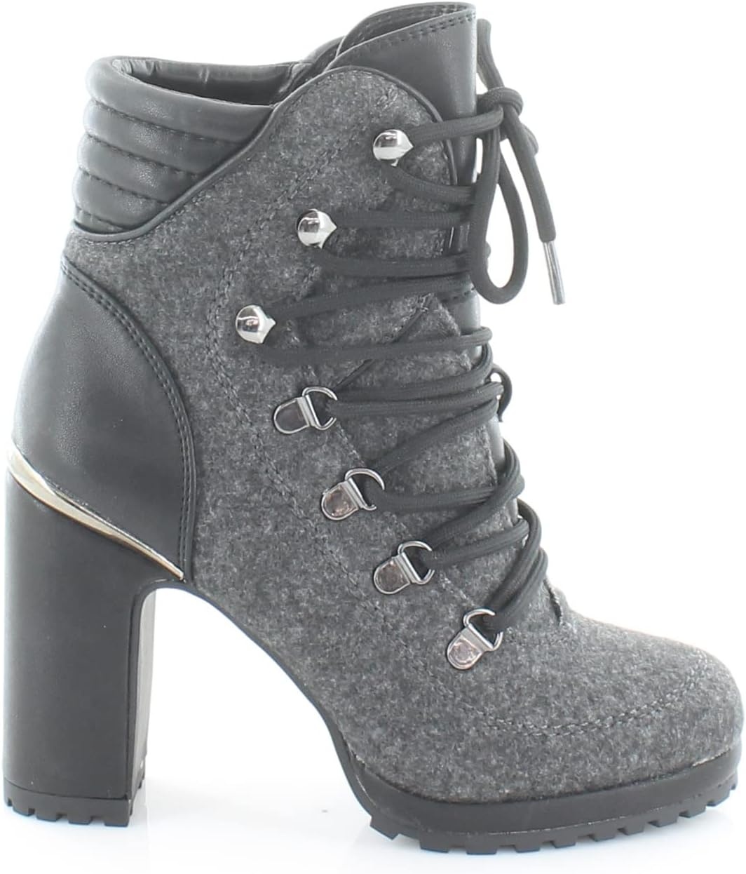image:imageDKNY Womens High Heel Ankle BootDark GreyBlack Lenni