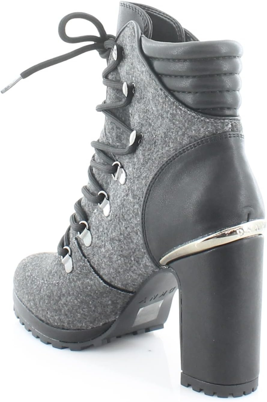 image:imageDKNY Womens High Heel Ankle BootDark GreyBlack Lenni
