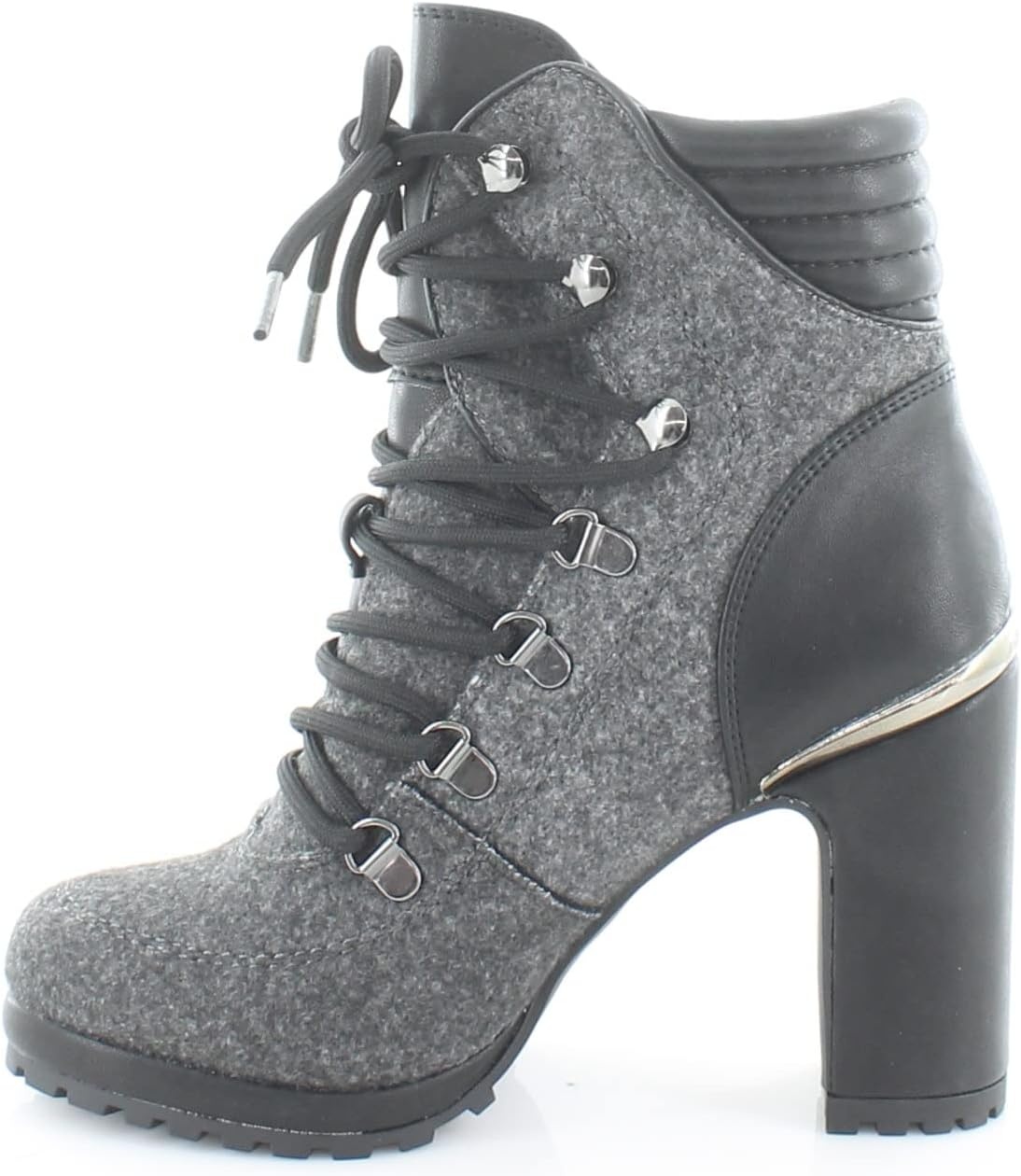 image:imageDKNY Womens High Heel Ankle BootDark GreyBlack Lenni