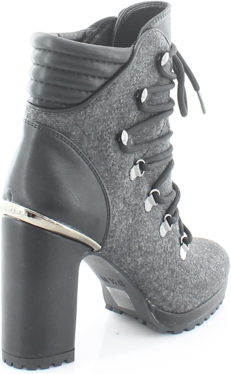 image:imageDKNY Womens High Heel Ankle BootDark GreyBlack Lenni