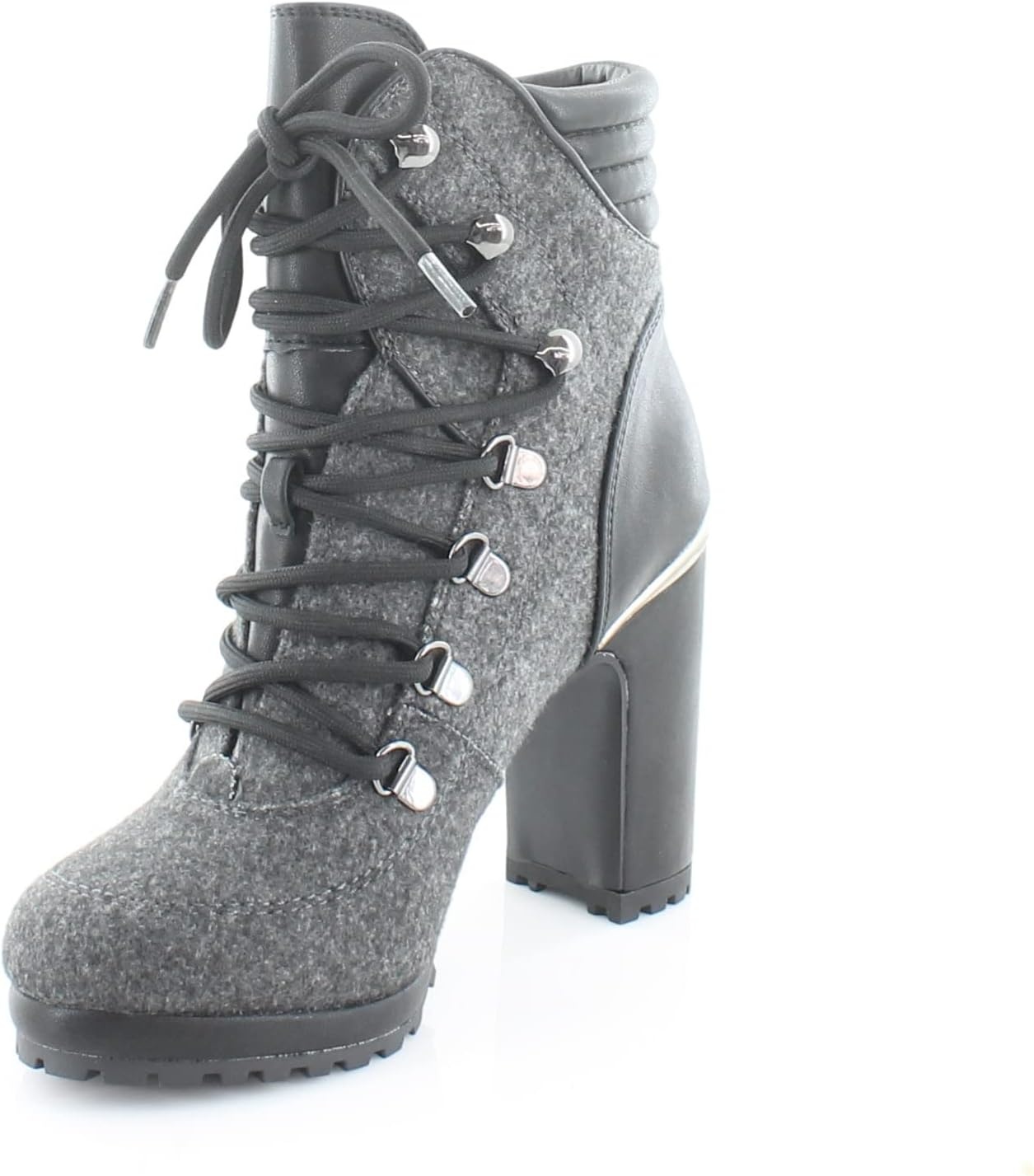 image:imageDKNY Womens High Heel Ankle BootDark GreyBlack Lenni