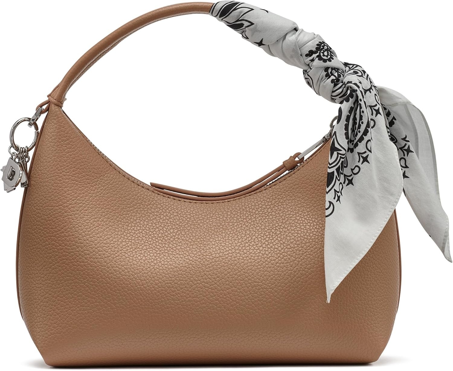 image:imageDKNY Womens Imma Crossbody Bag With Logo Keychain and Tie ScarfCappucino