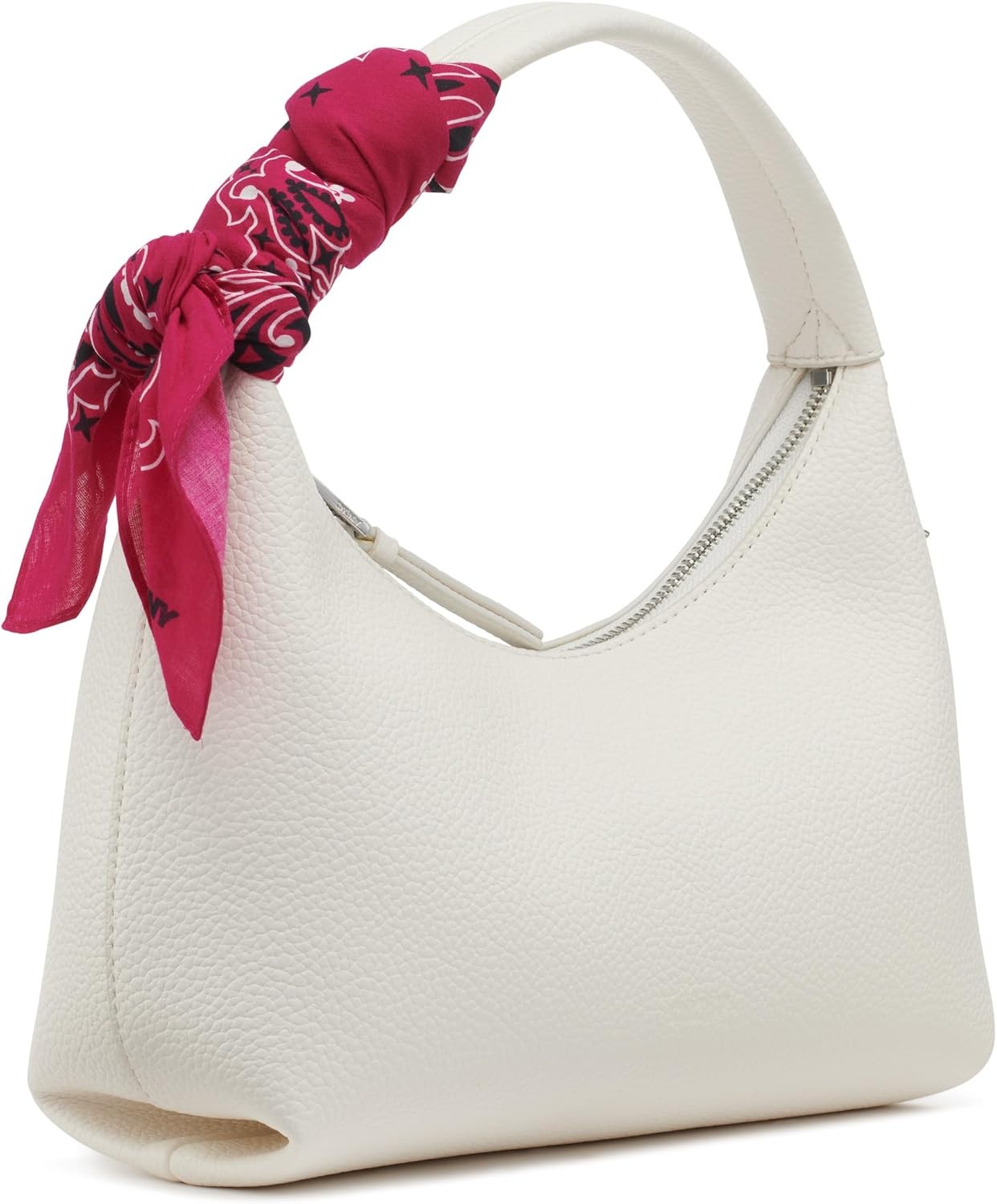 image:imageDKNY Womens Imma Crossbody Bag With Logo Keychain and Tie ScarfMarshmallow