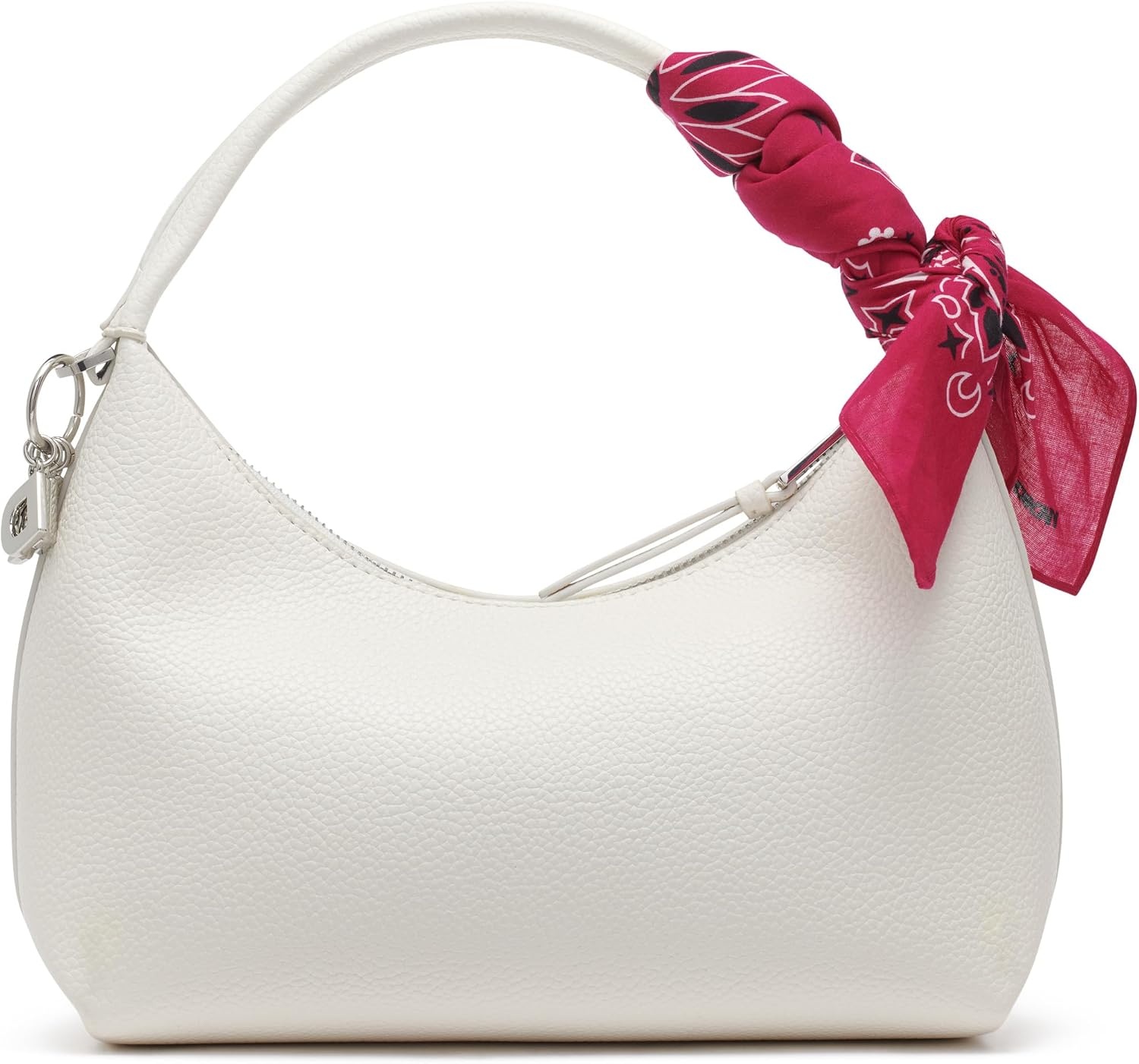 image:imageDKNY Womens Imma Crossbody Bag With Logo Keychain and Tie ScarfMarshmallow