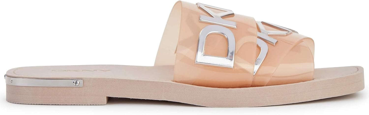 image:imageDKNY Womens Isha Logo Flat SandalClay