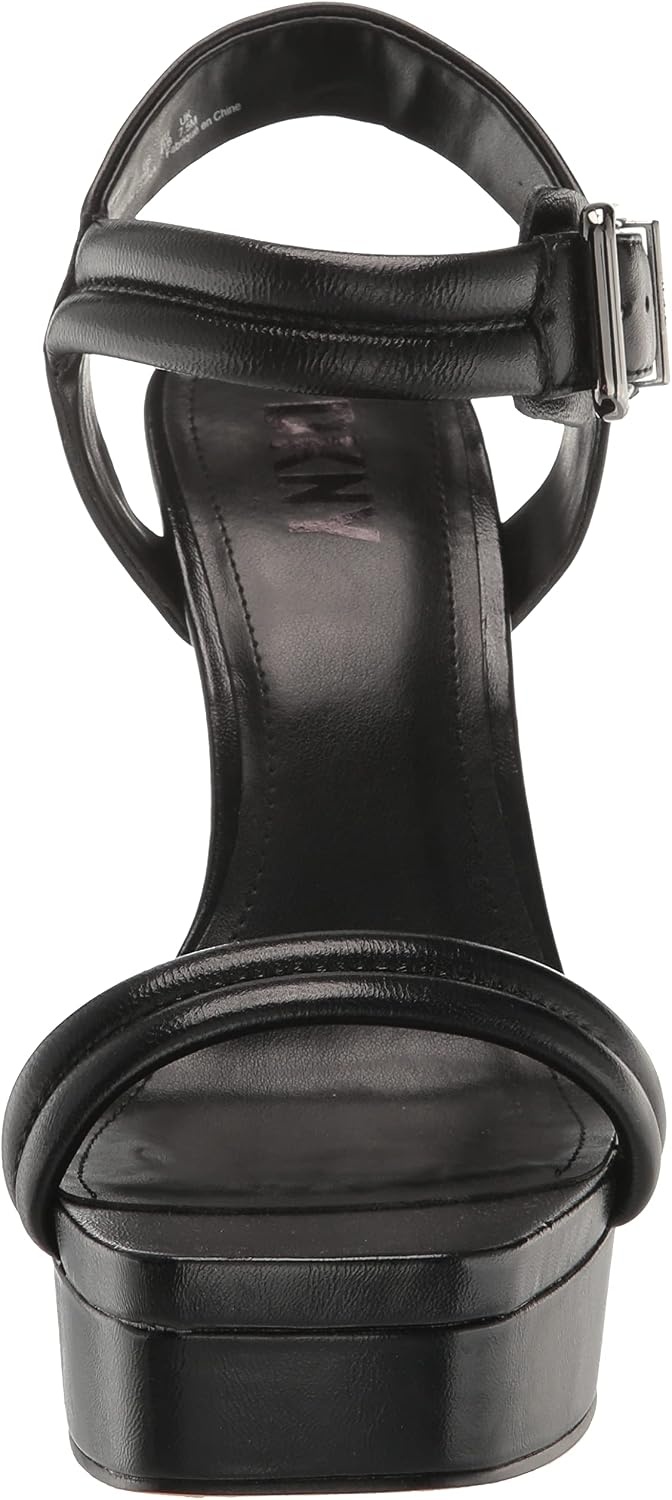 image:imageDKNY Womens Jaysha Evening Platform Dress Heel With Belt Strap DetailBlack