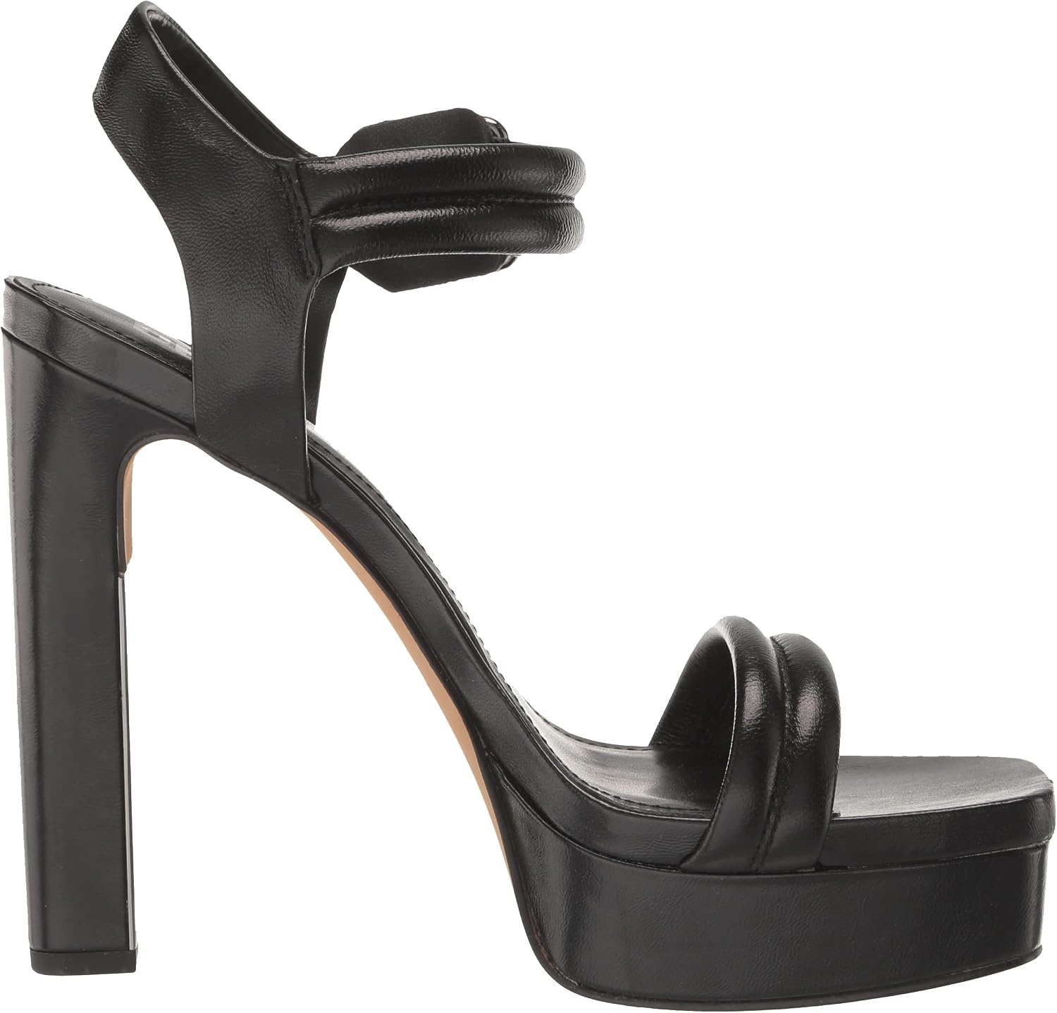 image:imageDKNY Womens Jaysha Evening Platform Dress Heel With Belt Strap DetailBlack